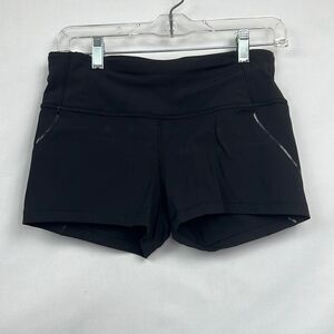 Lululemon Black Align spandex shorts size 8 EUC